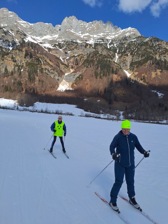 Nachlaufen auf der Loipe